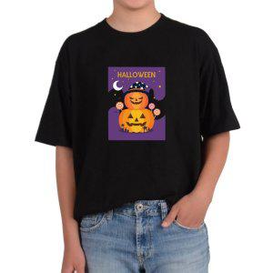 길단 반팔 USA핏 할로윈파티 축제 호박가면 호박눈사람 유령그림 다양한색상 전사이즈