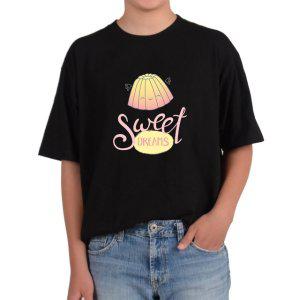 길단 반팔 USA핏 스윗트드림즈 푸딩 디저트가게 달콤함 달콤한그림 다양한색상 전사이즈