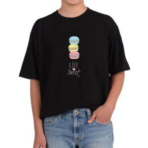 길단 반팔 USA핏 마카롱 단맛 당이땡겨 당보충 뚱카롱 수제마카그림 다양한색상 전사이즈