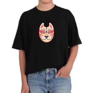 길단 반팔 USA핏 타이거마스크 고양이마스크 가면무도회그림 다양한색상 전사이즈