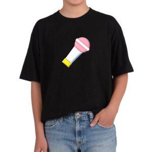 길단 반팔 USA핏 마이크 노래방 가수재능 사회자 돌잡이 돌잔치그림 다양한색상 전사이즈