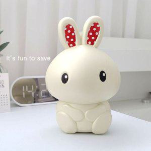 팬시 토끼 저금통 귀여운 저금함 동전 저축 통 큰