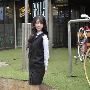가디건 니트조끼 조끼 블랙 교복 몰 보풀방지