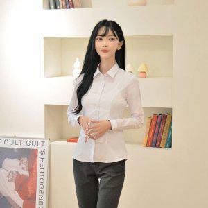 교복 여자 여성 빨강체크 프리미엄 셔츠 몰 블