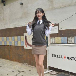 바지 코코아 사계절 허리조절 중학교 중고 교복