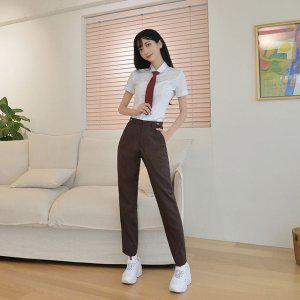 몰 여학생 교복 여고생바지 브라운 바지 중고