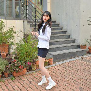 여자 중학생 여고 둥근카라 여학생 교복 빅사이