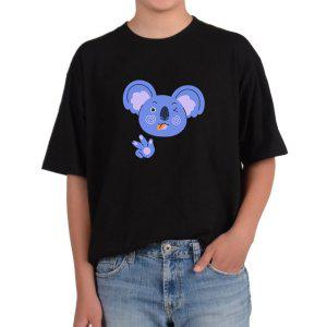 길단 반팔 USA핏 윙크하는 코알라 메롱 코알라 호주 인형얼굴그림 다양한색상 전사이즈