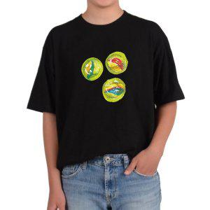 길단 반팔 USA핏 구슬치기 옛날놀이 구슬 알록달록 다마 추억그림 다양한색상 전사이즈