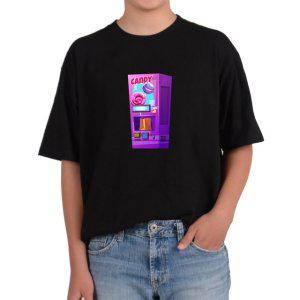 길단 반팔 USA핏 캔디자판기 사탕 자판기 달콤한 골라 알사탕그림 다양한색상 전사이즈