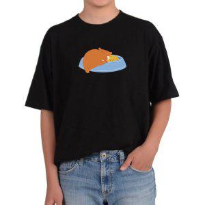 길단 반팔 USA핏 먹이통에 햄스터 머리가 너무너무 맛있는걸그림 다양한색상 전사이즈