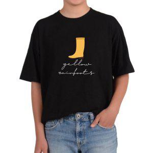 길단 반팔 USA핏 노란장화 YELLOW 노란신발그림 다양한색상 전사이즈