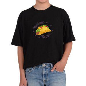 길단 반팔 USA핏 멕시코 타코 전통음식그림 다양한색상 전사이즈