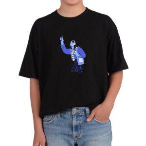 길단 반팔 USA핏 학생 모바일폰 사진 헤드폰그림 다양한색상 전사이즈