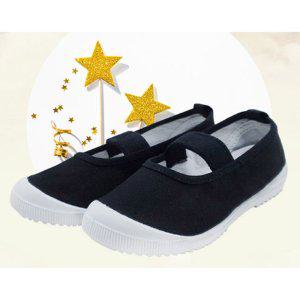 유치원 발등 밴드 쁘띠 실내화 블랙 1P 초등 신발