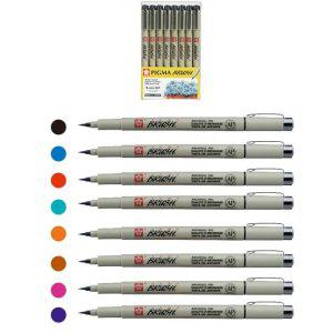 중성펜 색상세트 마이크론 피그마 아트용 필기구