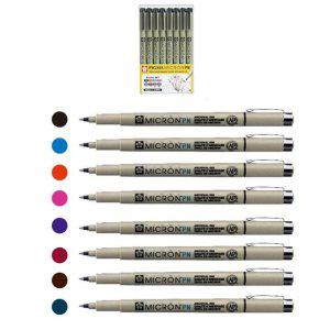 중성펜 아트 8색 고급 필기구 마카 마이크론 피그마