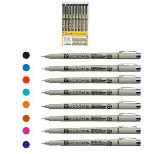 중성펜 피그마 마이크론 8색 드로잉 만년필 필기구