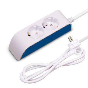 안전한 멀티탭 전기연결기 고급 2구 멀티코드 5M 선굵기 강화형 전자기기 사용