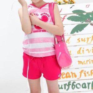 모자 4피스 래쉬가드 수영복 세트 여아 미키마