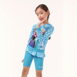 수영복 세트 4p 겨울왕국 키즈 여아 래쉬가드