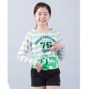 수영복 여아 쿠기 세트 주니어 래쉬가드 스타