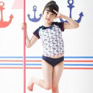 수모 키티 반팔 수영복 치마 여아 4p 키즈
