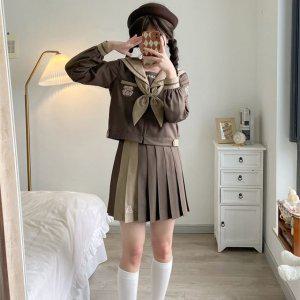 교복몰 브라운 교복코스프레 세라교복 긴팔세트