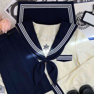 세라복대여 네이비 세라교복 세줄라인 세라복코스