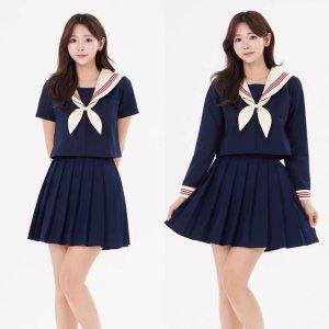 교복코스프레 세라복 세라교복 네이비 코스프레
