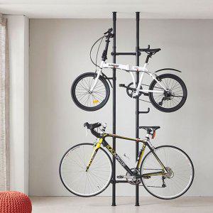 자전거거치대 폴딩형 38파이이중자전거거치대 블랙 2단