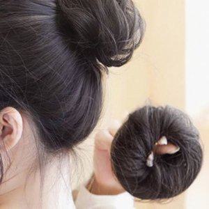 올림머리 가발 똥머리 곱창밴드가발 (생머리 브라운) DP71526