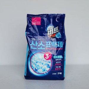 라이온 산소표백제 파우치 비트 O2표백제 3kg표백제 리필형 3kg