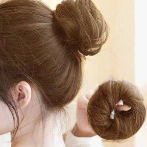 올림머리 가발 똥머리 곱창밴드가발 (생머리 라이트브라운) DP71522