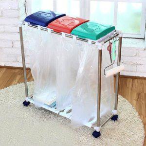 3단분리수거함 쓰레기상자 쓰레기정리분리수거 쓰레기정리함