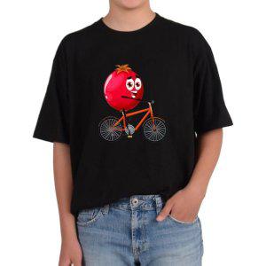 비캔버스BECANVAS 32수2합 피그먼트반팔티 과일캐릭터 자전거타는 모습 그녀의 자전거 모든색상사이즈