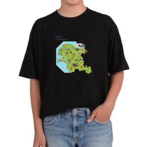 비캔버스BECANVAS 32수2합 피그먼트반팔티 한국관광 KOREA TOUR MAP 충남투어 관광지 모든색상사이즈