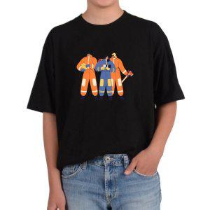 비캔버스BECANVAS 32수2합 피그먼트반팔티 소방관 동료 FIREMAN 소방복 방화복 빨간차 모든색상사이즈