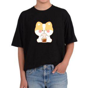 비캔버스BECANVAS 32수2합 피그먼트반팔티 커피마시는 강아지 코코아마시는 강아지 달콤 모든색상사이즈