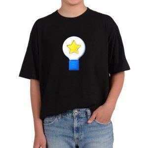 비캔버스BECANVAS 32수2합 피그먼트반팔티 전구 디자인 별 스타 노란별 반짝반짝 파란색 모든색상사이즈