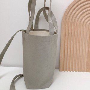 물병홀더 파우치 크로스형 휴대용 보틀케이스 물병가방 L그레이 수납