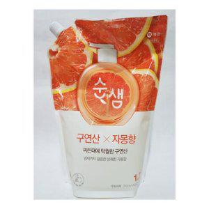 1.2L 자몽향 1.2리필세제 구연산세정제 애경 자몽향세제