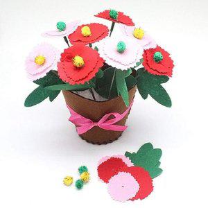 펠트 DIY 카네이션 화분 만들기 꽃 어버이날