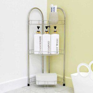 다용도 욕실 코너 선반 모서리 공간 활용 스텐 철제