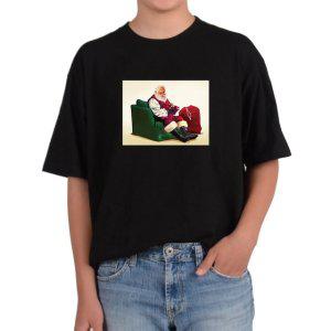 비캔버스BECANVAS 32수2합 피그먼트반팔티 산타할아버지 잠시휴식 배달의 원조 선물배달 모든색상사이즈