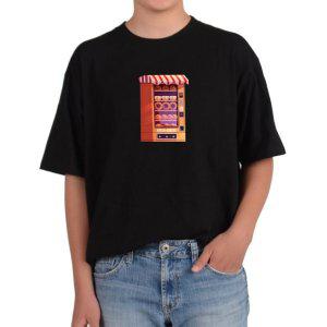 비캔버스BECANVAS 32수2합 피그먼트반팔티 제과 자판기 신선한 빵과 과자를 자동화시대 모든색상사이즈