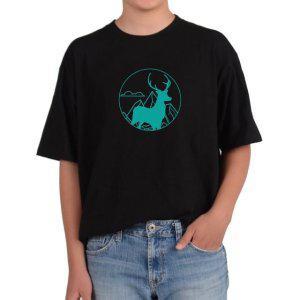 비캔버스BECANVAS 32수2합 피그먼트반팔티 유럽 사슴 길게 자란 뿔 산속을 뛰어 다녀요 모든색상사이즈