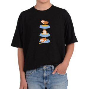 비캔버스BECANVAS 32수2합 피그먼트반팔티 먹보 햄스터 뚱뚱해져요 먹이통안에서 행복 모든색상사이즈