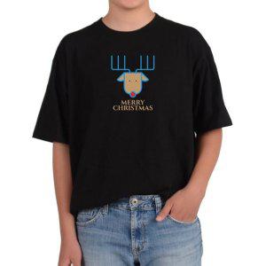 비캔버스BECANVAS 32수2합 피그먼트반팔티 메리 크리스마스 루돌프 사슴뿔 빨간코 표현 모든색상사이즈