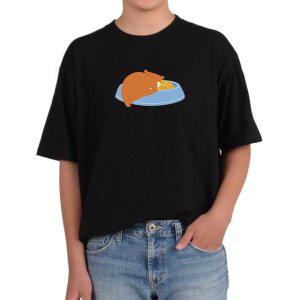 비캔버스BECANVAS 32수2합 피그먼트반팔티 먹이통에 햄스터 머리가 너무너무 맛있는걸 모든색상사이즈